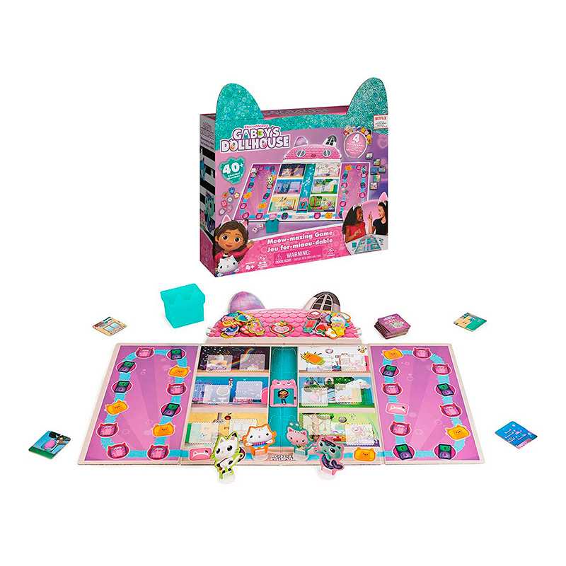 Spin Master Gabby'S Dollhouse 6065769 Juego De Mesa Miau
