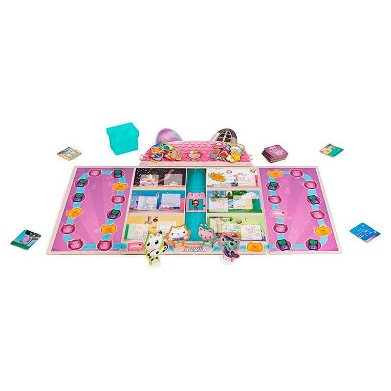 Spin Master Gabby'S Dollhouse 6065769 Juego De Mesa Miau