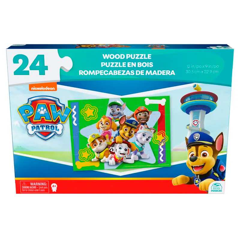 Spin Master Paw Patrol 6066932 Rompecabezasde Madera 24 Pzs
