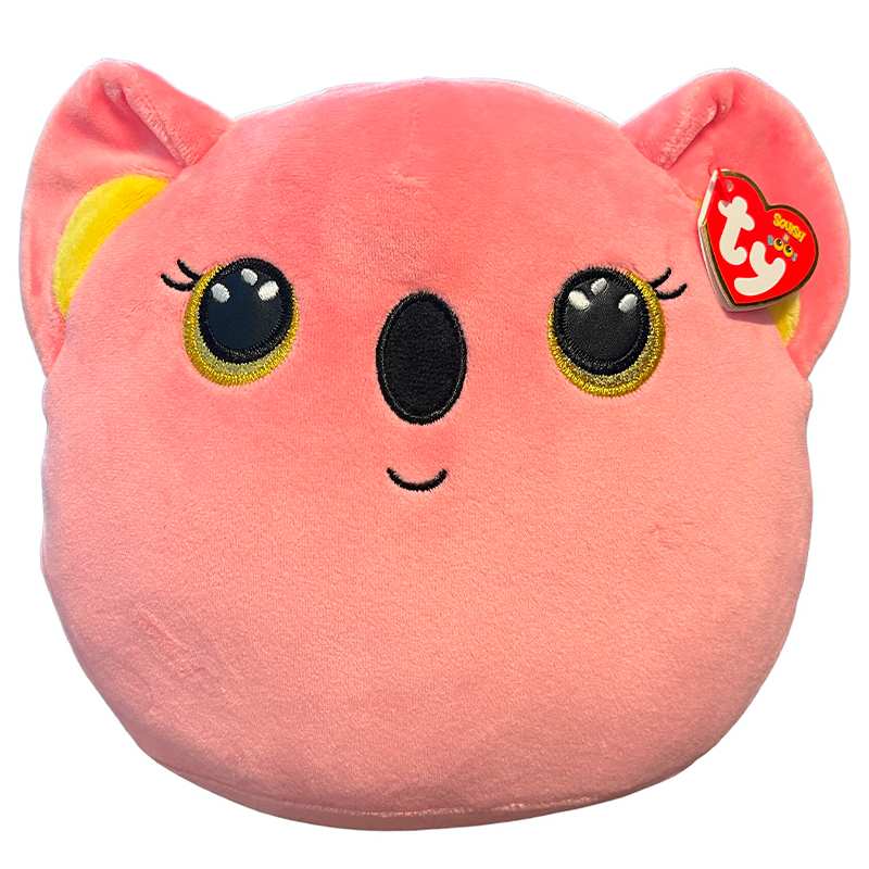"Boing Toys Ty Squish A Boos  39226 Poppy Koala Rosado 10"""