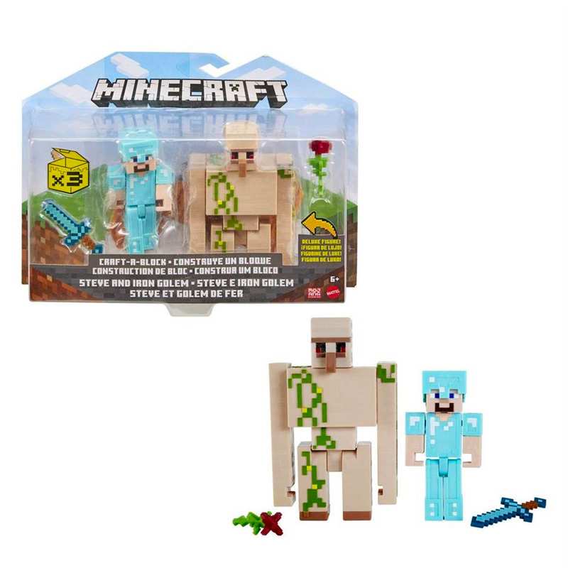 Mattel Minecraft Gtt53 Set De 2 Figuras Surtido