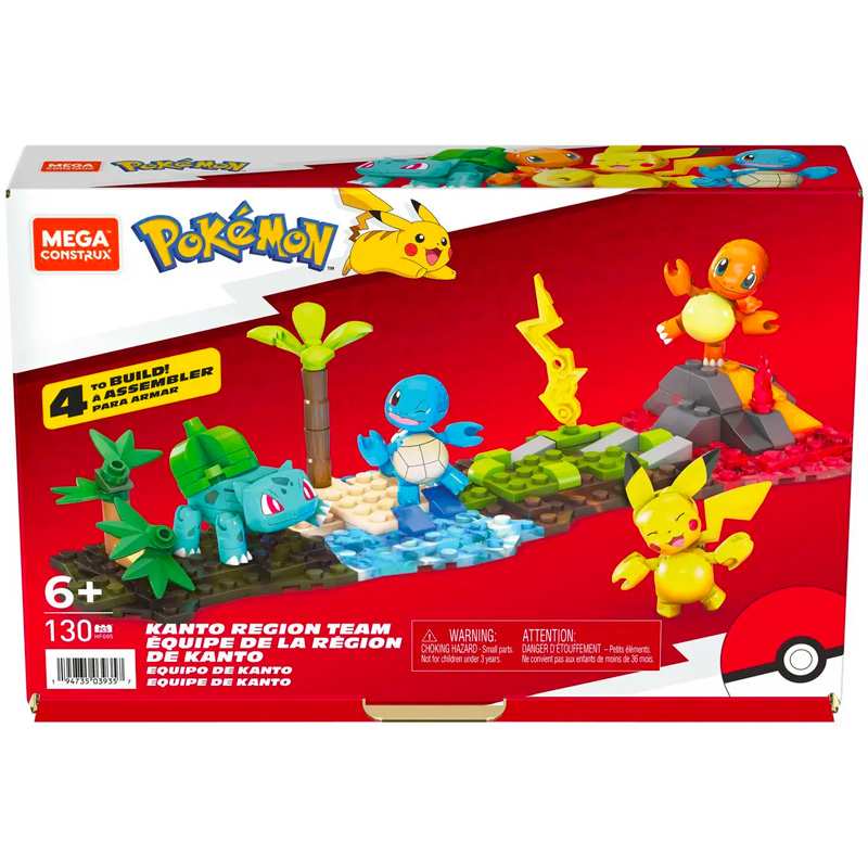 Mattel Mega Construx Hfg05 Pokémon Set Equipo De Kanto