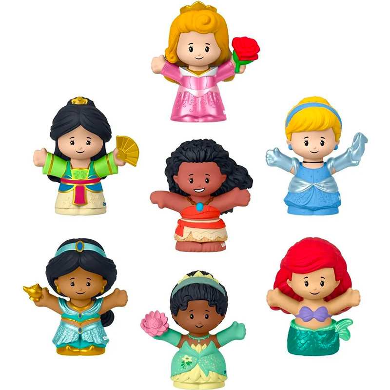 Mattel Fisher Price Hjw75 Little People 7 Pack Princesas Disney