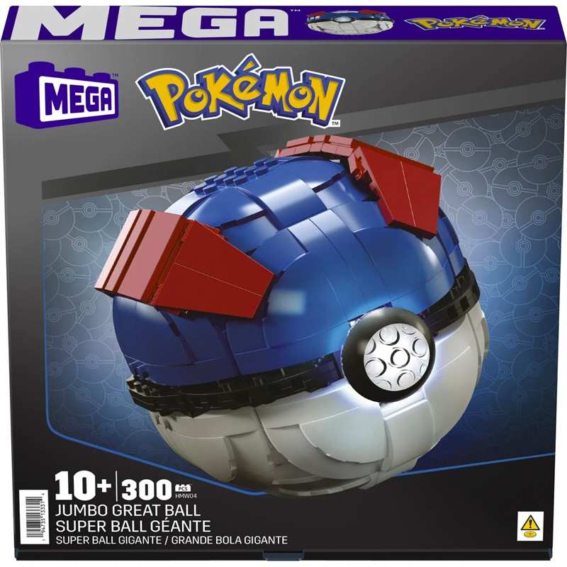 Mattel Mega Construx Hmw04 Set Pokebola Jumbo Con Luz