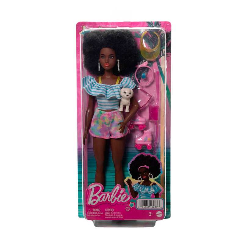 Mattel Barbie Hpl77 Muñeca Con Patines De Moda Y Accesorios