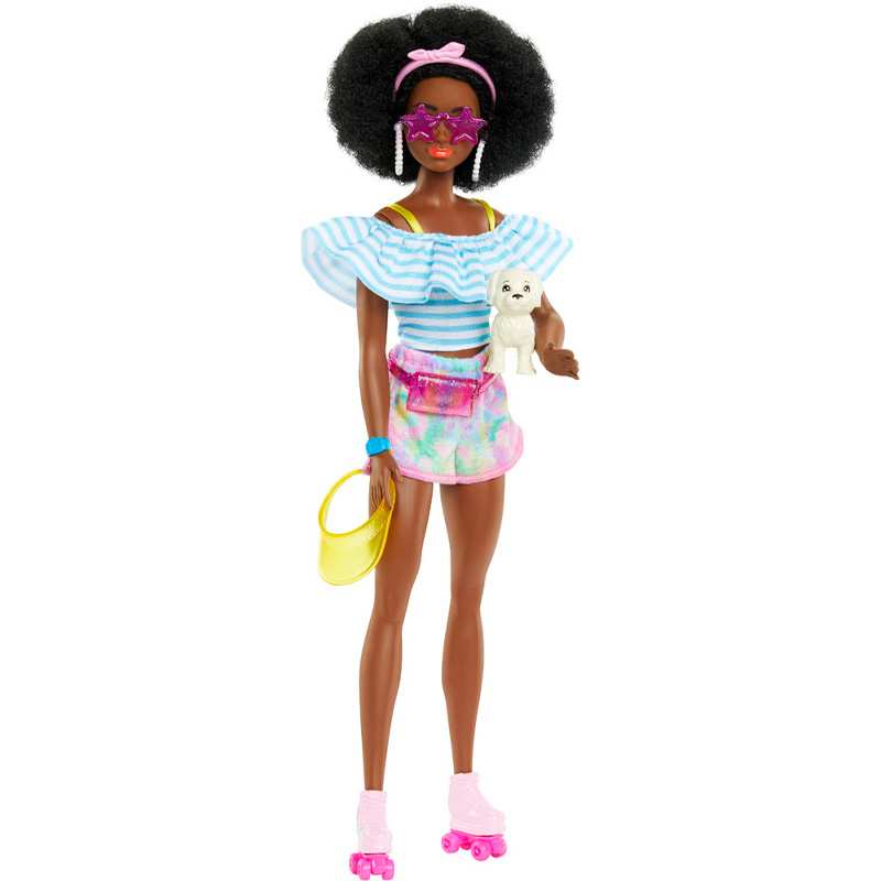 Mattel Barbie Hpl77 Muñeca Con Patines De Moda Y Accesorios