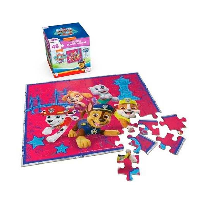 Spin Master Games 6067572 Paw Patrol Rompecabezas Cubo 48 Pzs