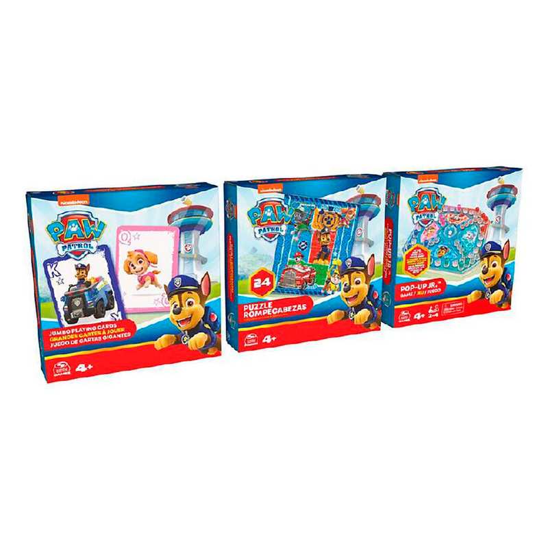 Spin Master Games 6066829 Paw Patrol Juego De Mesa Cartas Gigantes
