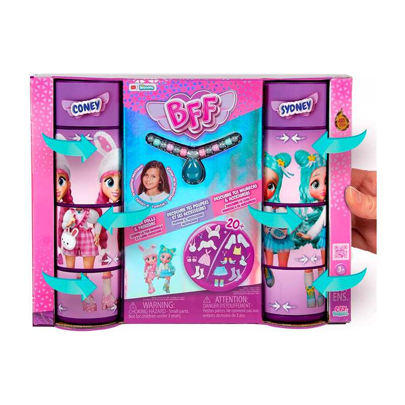 Boing Toys Cry Babies 904316 Bff Muñeca S1 Mejores Amigas Coney & Sydney