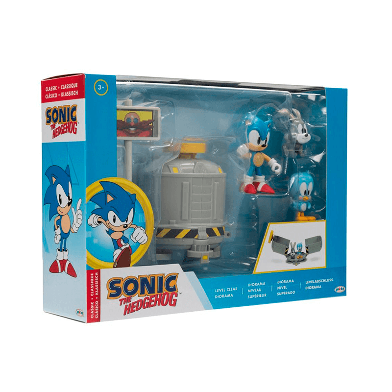 Jakks Pacific Sonic 418864 Set Diorama Nivel Superado Con Figura 2,5 Plg