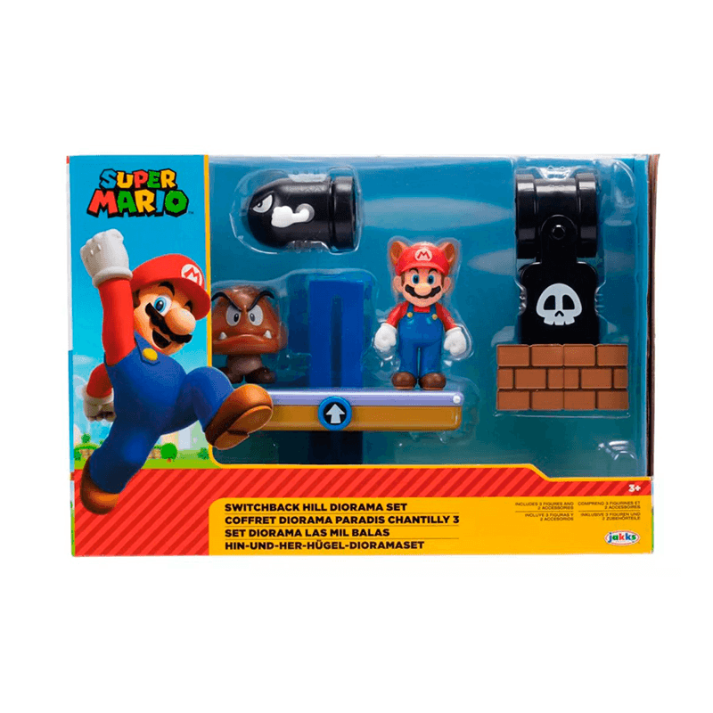 Jakks Pacific Nintendo 411804 Set Con Figura 2,5 Plg Diorama Las Mil Balas