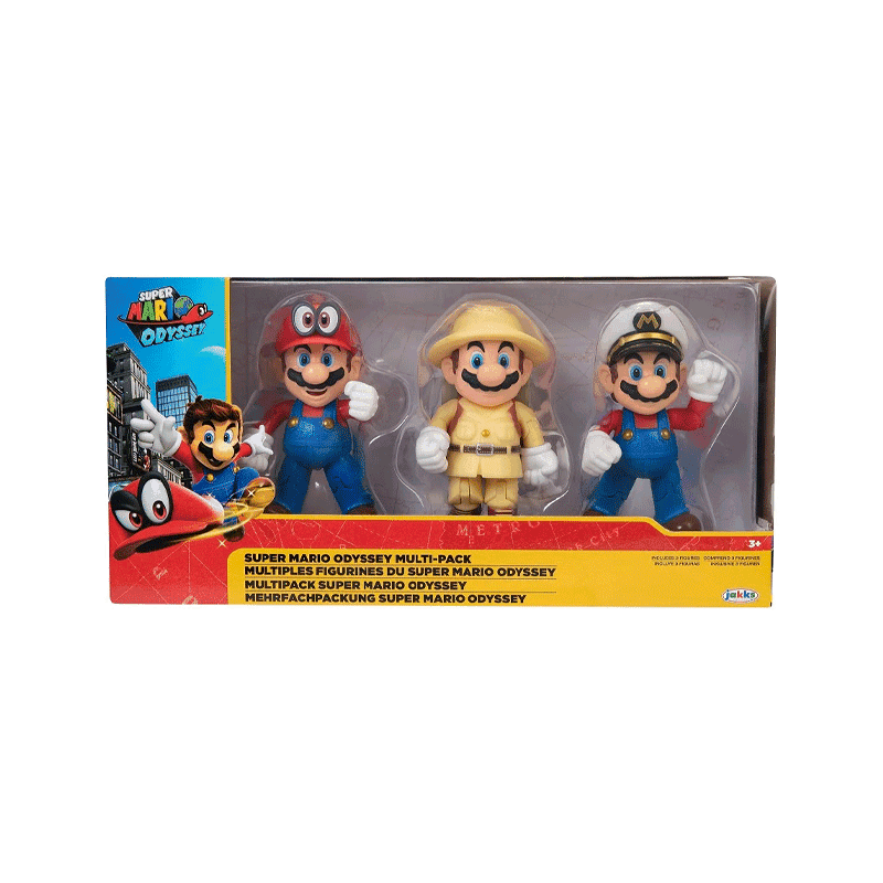 Jakks Pacific Nintendo 406534 Multipack 3 Figuras Super Mario Odyssey