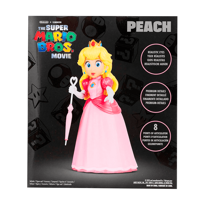 Jakks Pacific Nintendo 417304 Super Mario Movie Figura Peach W2