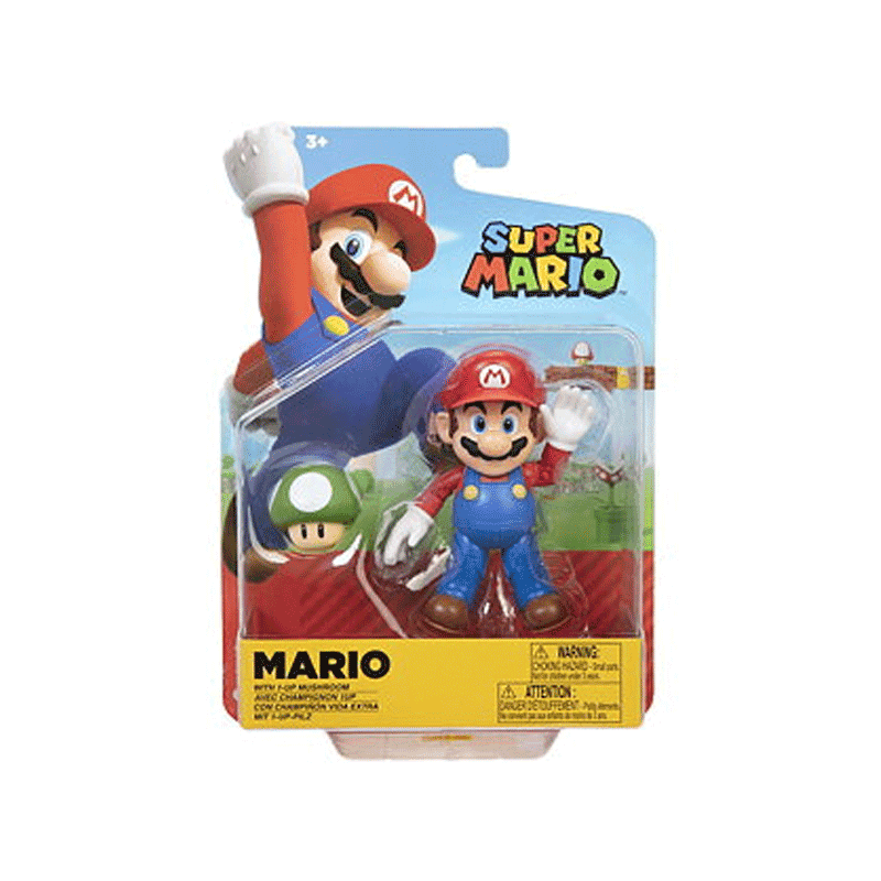 Jakks Pacific Nintendo 420034 Figura Super Mario 4 Plg Surtido W36