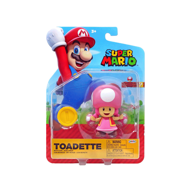 Jakks Pacific Nintendo 420034 Figura Super Mario 4 Plg Surtido W36