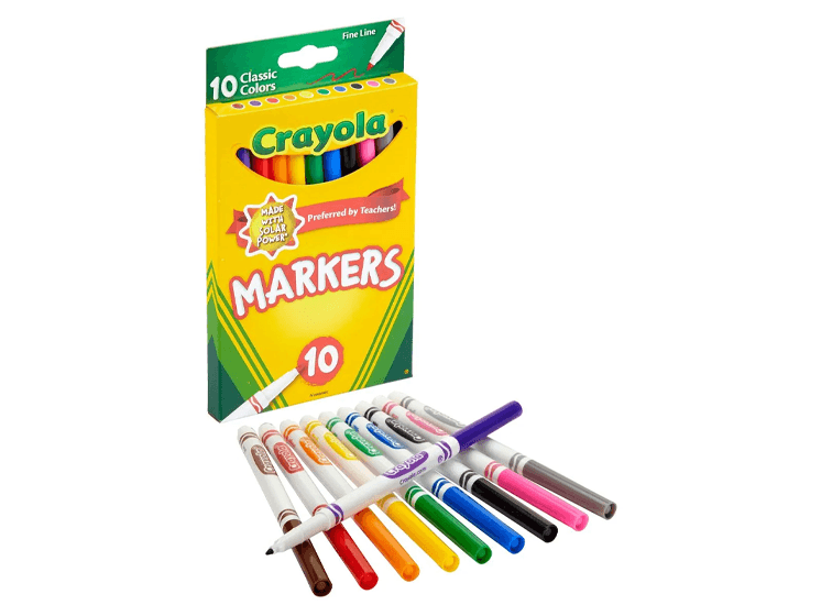 Crayola C587726 Marcador Clasico Fino 10 Colores