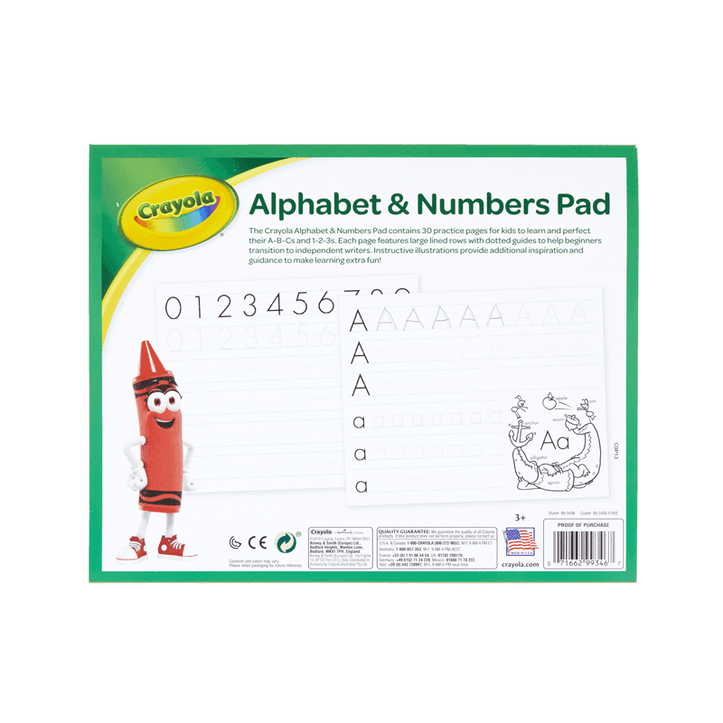 Crayola C993406 Libro Para Colorear Abc 30 Paginas
