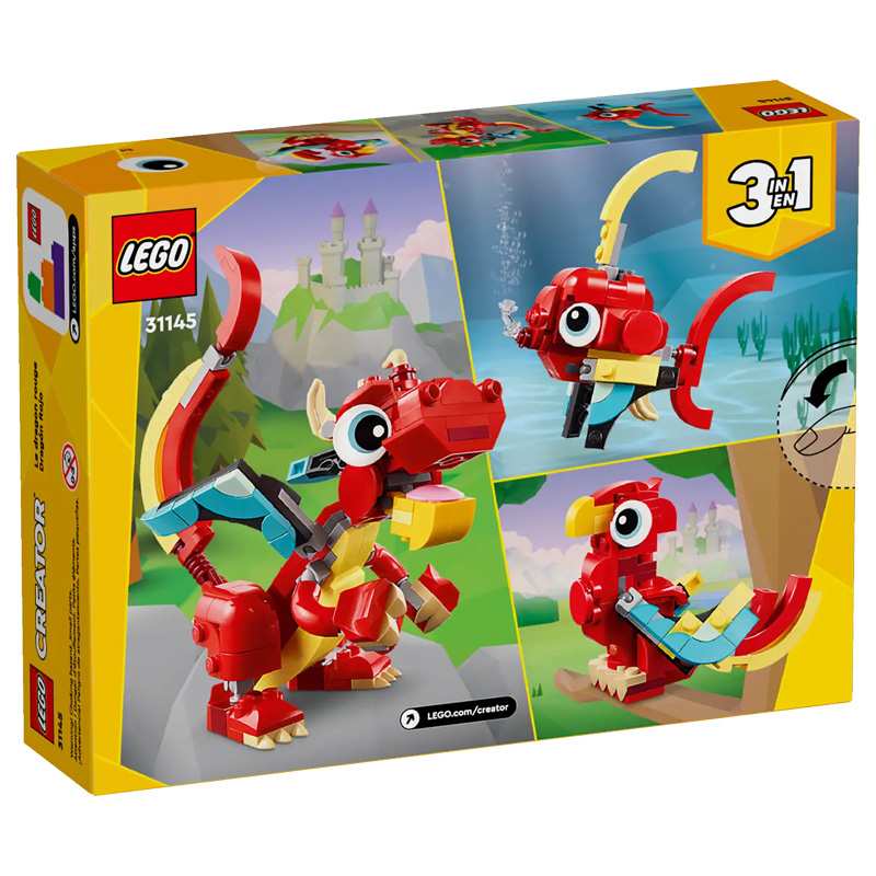 Lego Creator 31145 Dragón Rojo