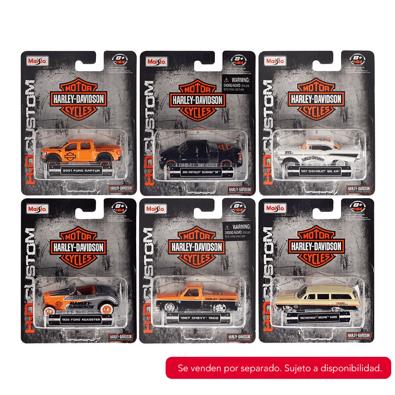 Maisto 150 Harley-Davidson Custom Cars Blister 1:64 -Mixed