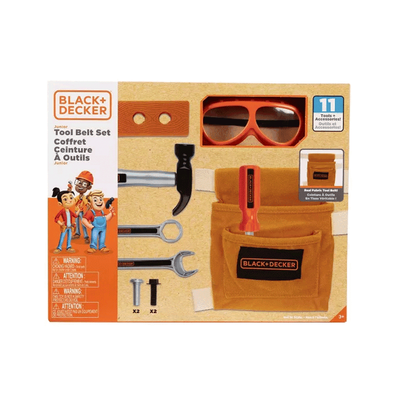 Jakks Pacific 99638 Set De Herramientas Con Cinturon Black And Decker