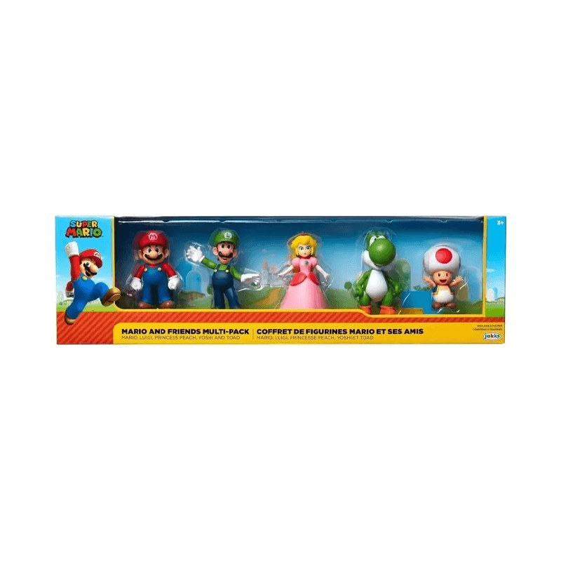 Jakks Pacific Nintendo 413704 Super Mario Bros Set 5 Figuras 2.5 Multipack Surtido