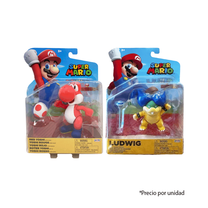 Jakks Pacific Nintendo 421624 Super Mario Set 4 Figuras Limited Art 2.5 Plg Surtidas W37
