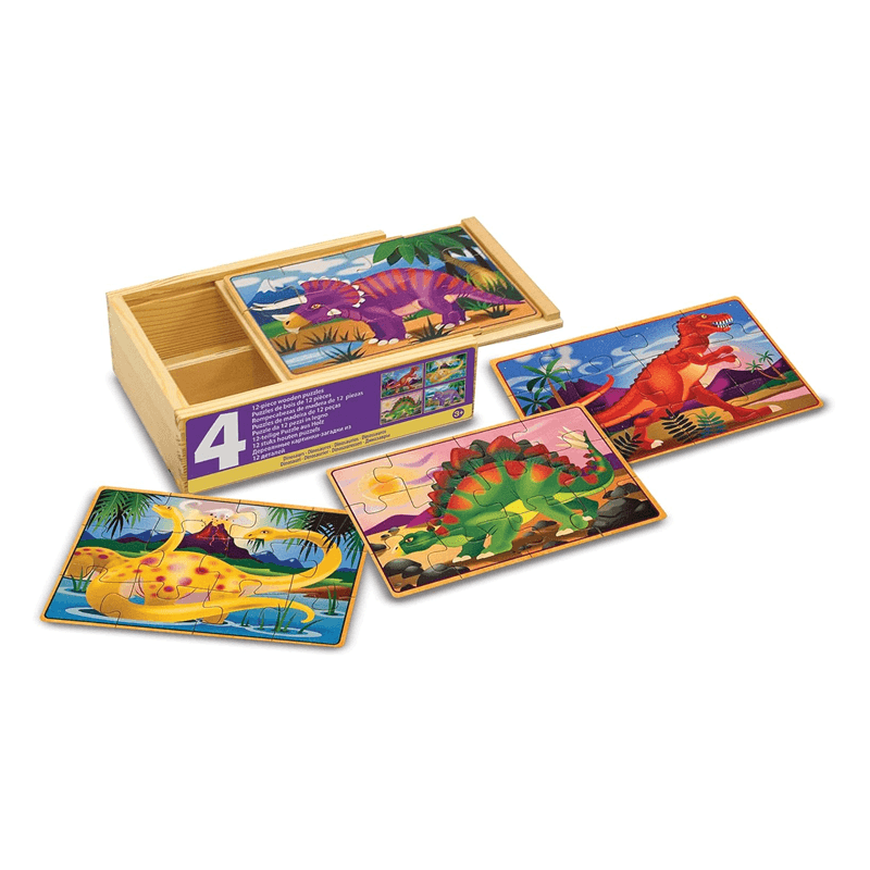 Melissa & Doug  13791 Rompecabeza Dinosaurs 4 In 1