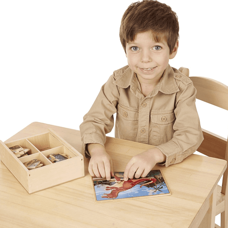 Melissa & Doug  13791 Rompecabeza Dinosaurs 4 In 1