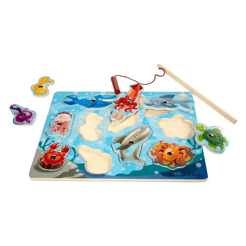 Melissa & Doug  13778 Rompecabezas Y Juego De Pesca Magnético