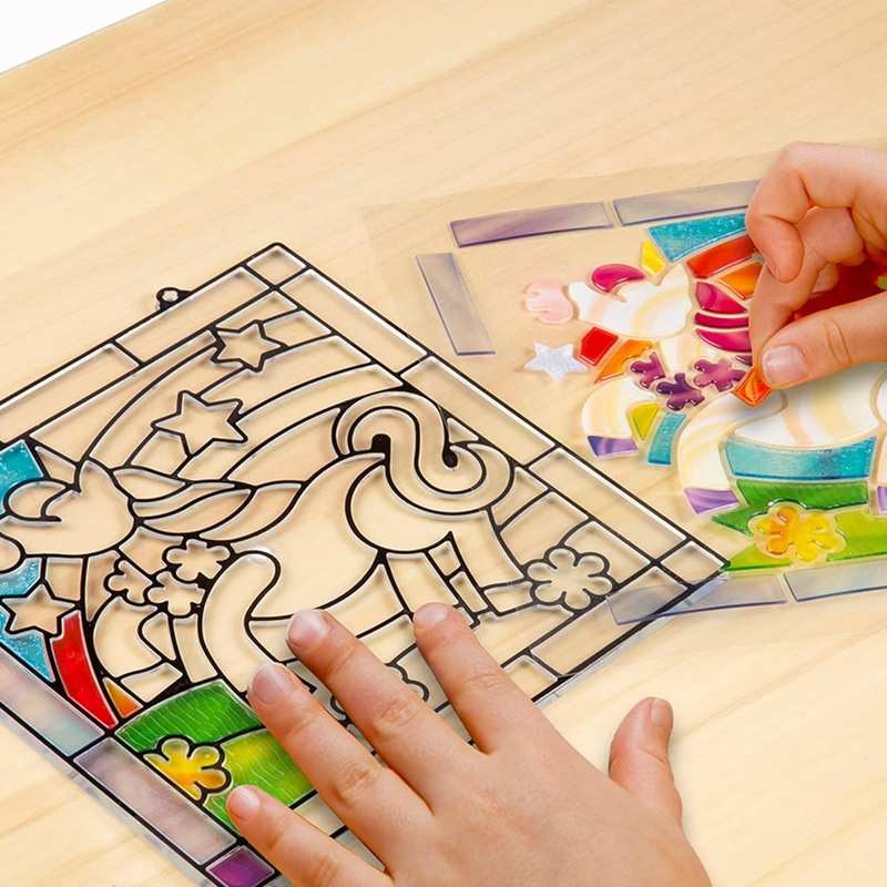 Melissa & Doug  19299 Set De Dibujo Vitrales De Unicornio