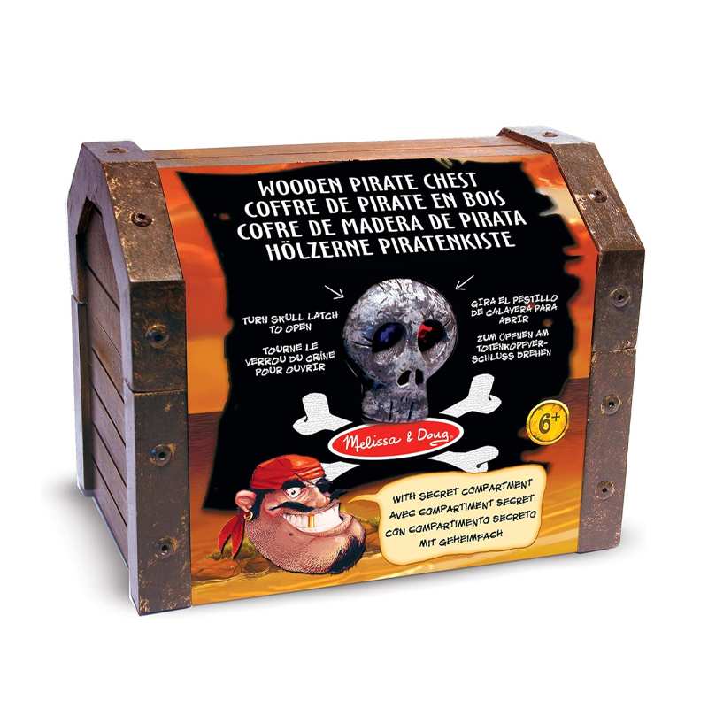Melissa & Doug  12576 Cofre De Madera De Pirata