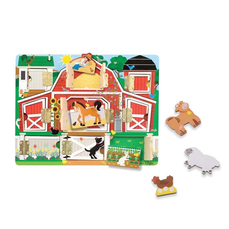 Melissa & Doug  14592 Set Tablero Magnetico De Granja