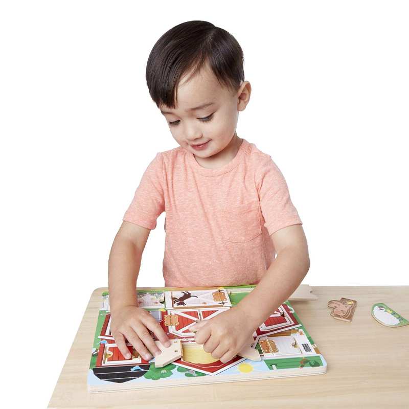 Melissa & Doug  14592 Set Tablero Magnetico De Granja