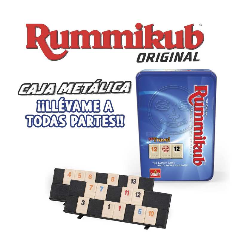 Goliath Games 160600000458 Rummikub Travel Tin