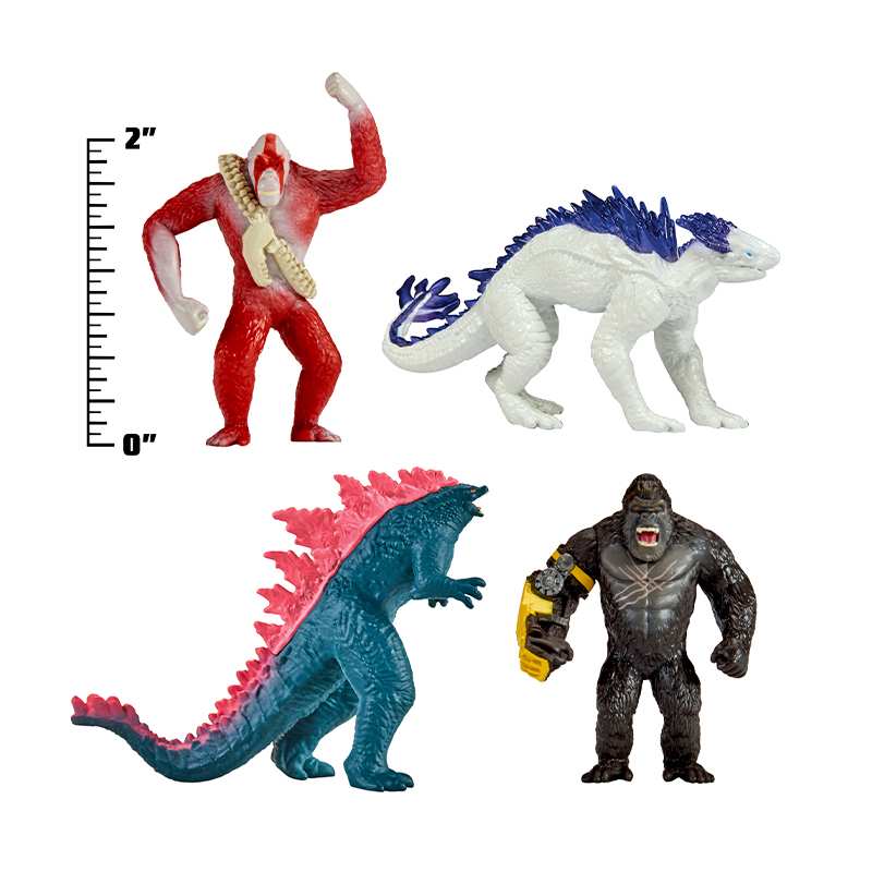 Playmates Toys 35740 Minifiguras de Godzilla X Kong Surtido 3.25 Plg