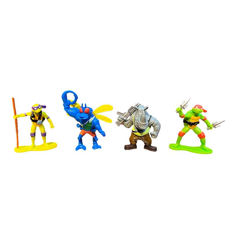 Playmates Toys 83320 Minifiguras de Tortugas Ninja Paquete de 4