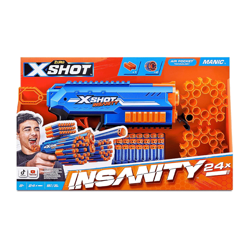 Zuru Xshot 36603 Lanzador de 48 Dardos Insanity