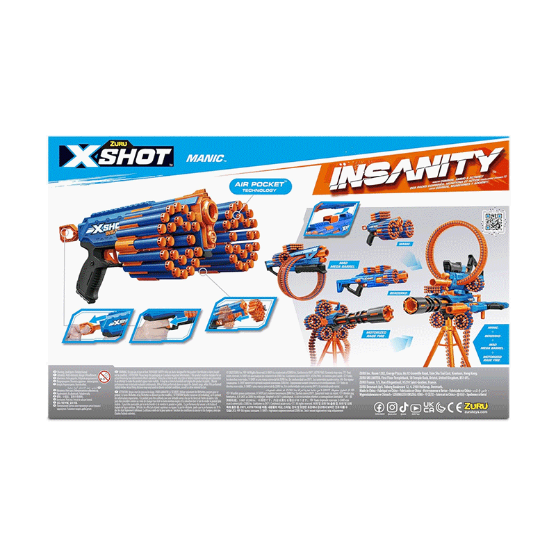 Zuru Xshot 36603 Lanzador de 48 Dardos Insanity