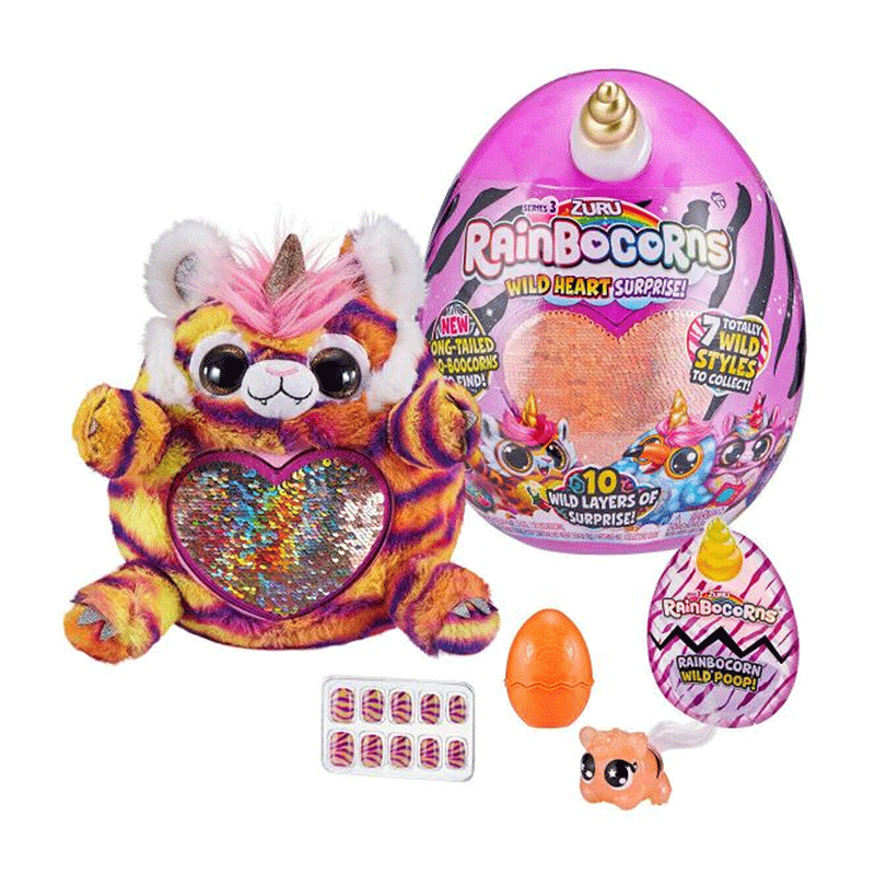 Zuru Rainbocorns 9215 Peluche Sequim Sorpresa 6 Pcs