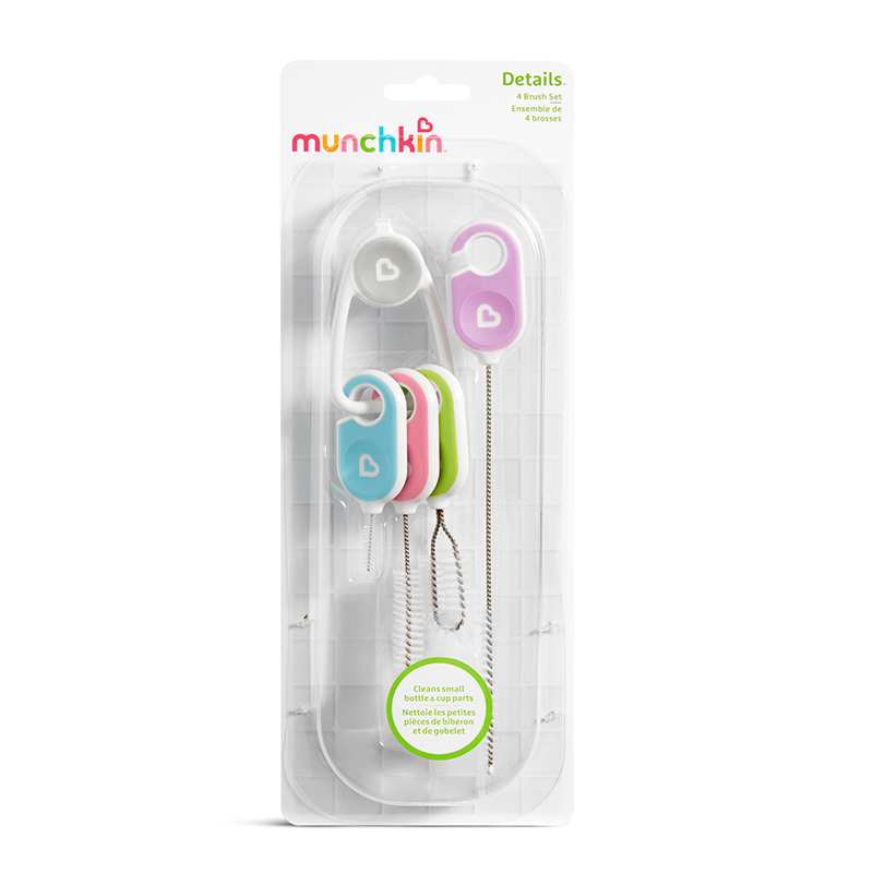 Munchkin 27204 Set de Cepillos para Biberones y Vasos