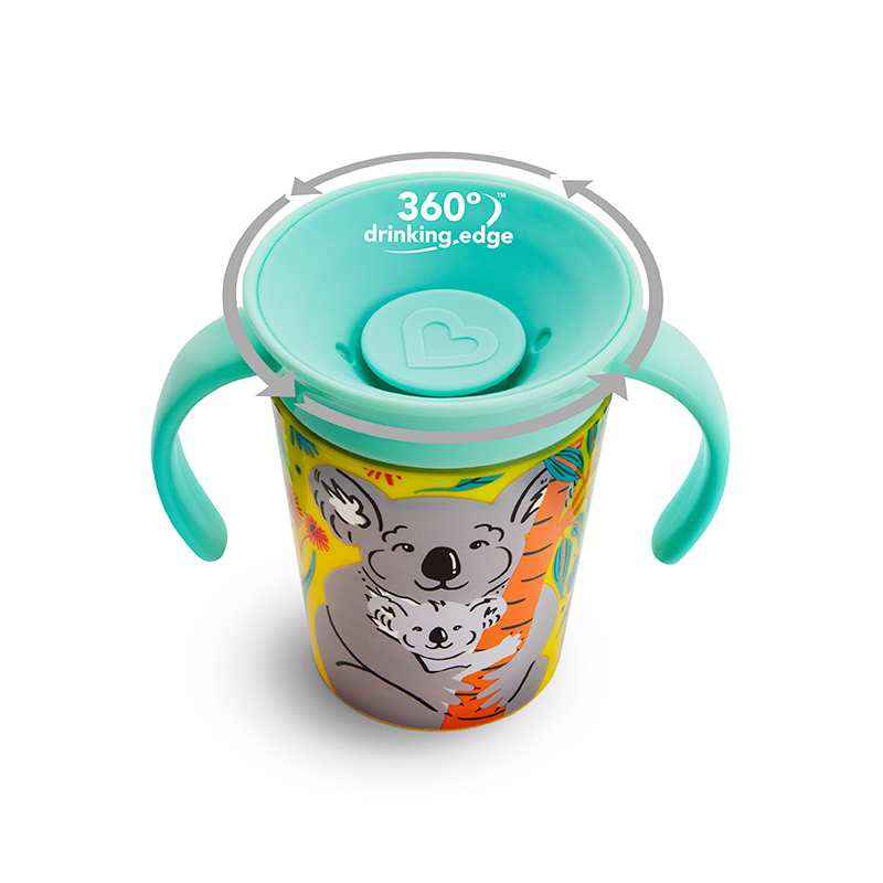 Munchkin 17423 Vaso con Asas Decorado Miracle 360 70z
