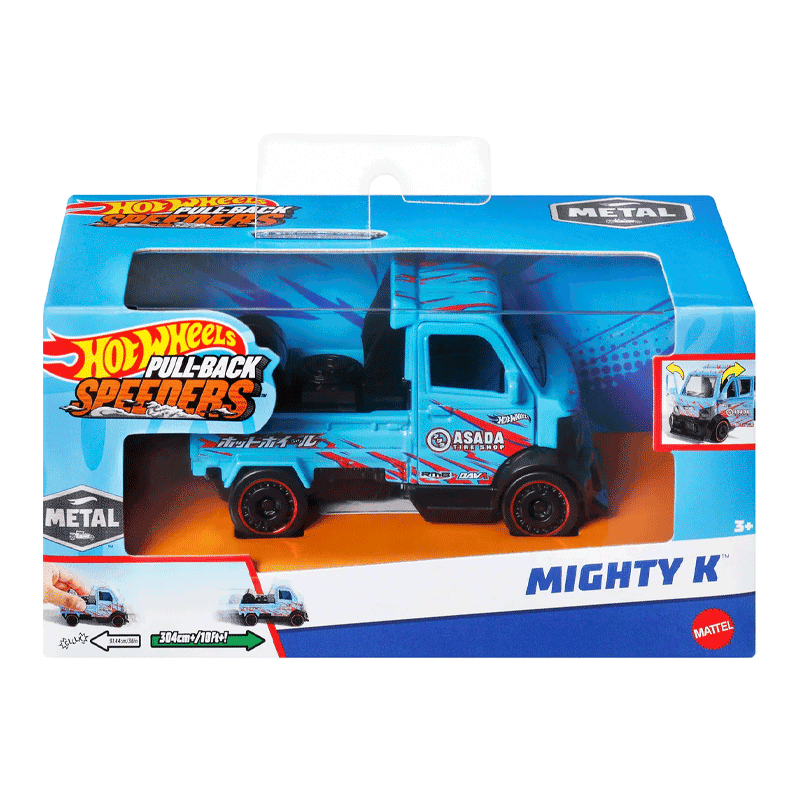Mattel Hot Wheels Hpr70-0 Vehiculo Speeders  Pull Black Surtido