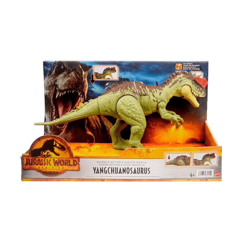 Mattel Jurassic World Hvb05-0 Figura De Dinosaurio Yangchanosaurus 12 Plg
