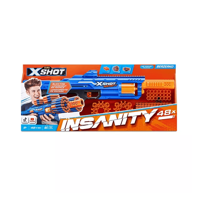 Zuru Xshot 36610 Lanzador Insanity Berzerko 48 Tiros