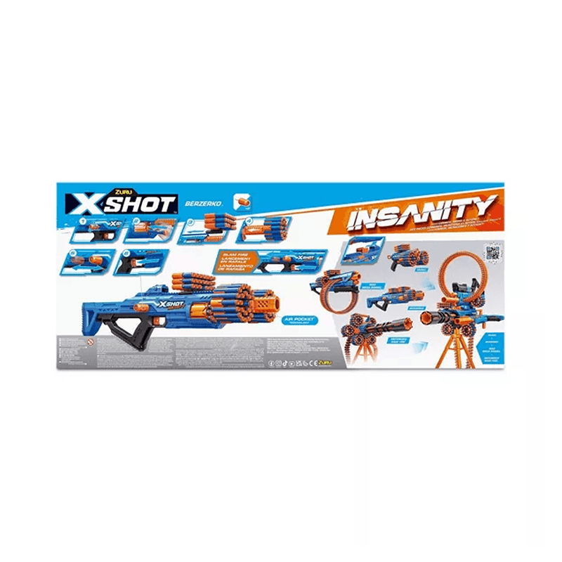 Zuru Xshot 36610 Lanzador Insanity Berzerko 48 Tiros