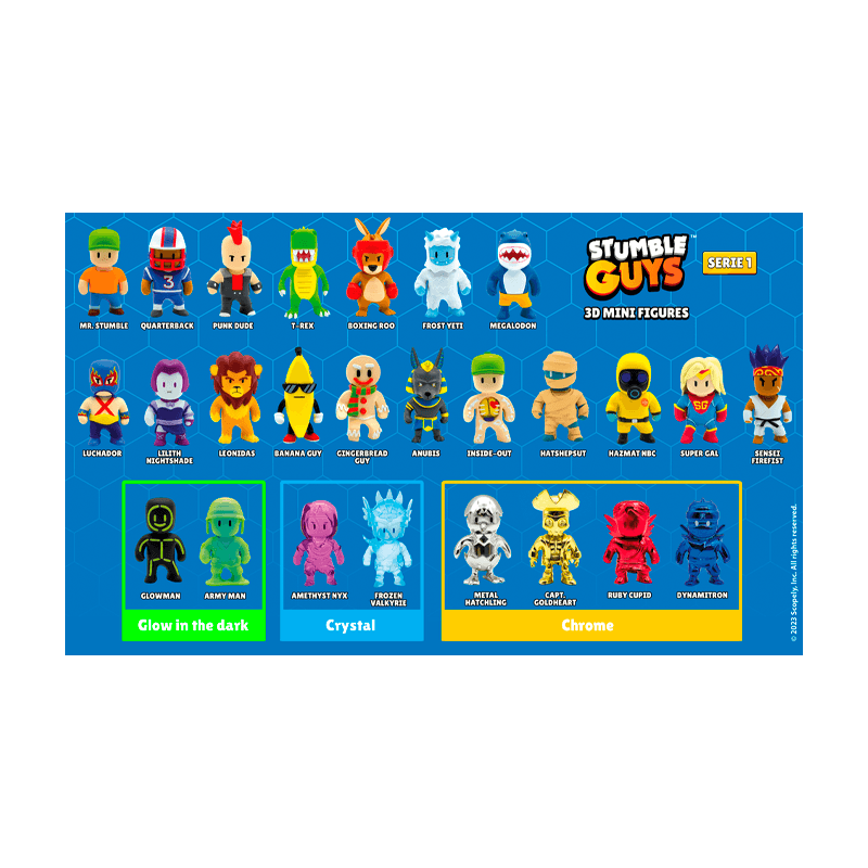 Pmi Kind Word Stumble Guys 420 Minifiguras 3D Surtido