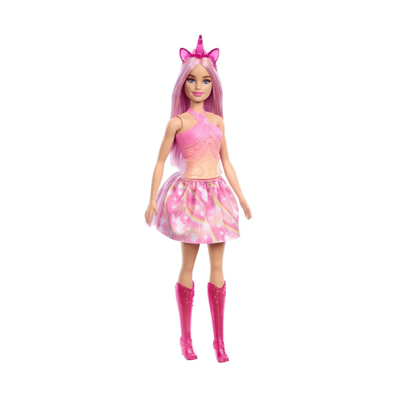 Mattel Barbie Hrr13 Muñeca Unicornio Falda De Ensueño Rosa