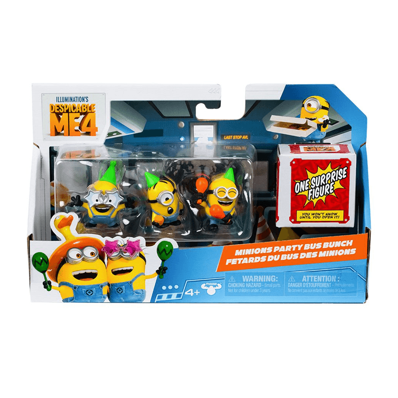 Moose Mi Villano Favorito 4 59273 Minions Set De 4 Figuras Coleccionable 2Plg  Surtido