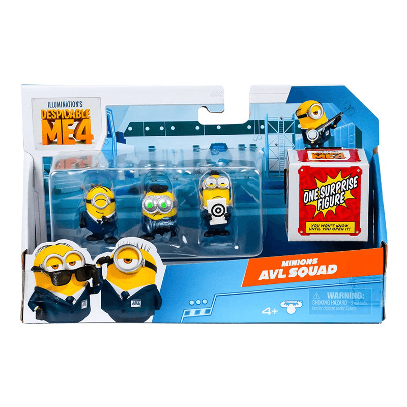 Moose Mi Villano Favorito 4 59273 Minions Set De 4 Figuras Coleccionable 2Plg  Surtido