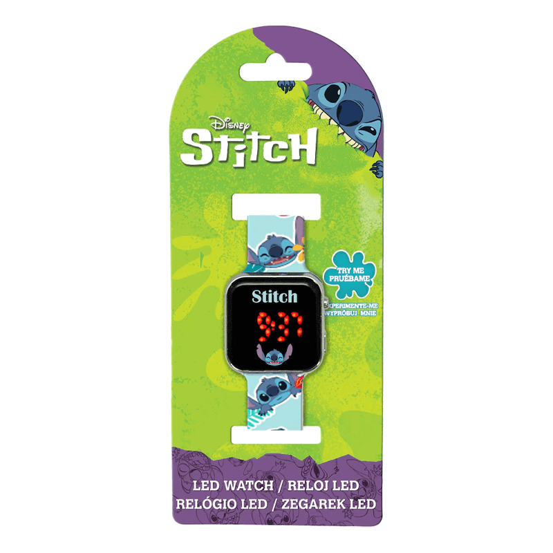 Boing Toys Disney Las4039 Reloj Stitch Led Azul